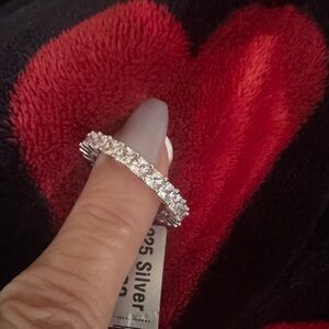 Sterling silver eternity band